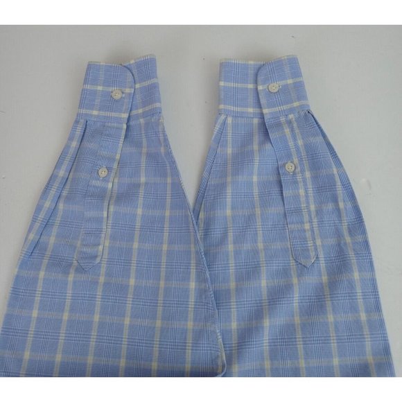 Chaos Regular Fit Stretch Collar Wrinkle Free Men's Blue & Yellow Shirt Size XL - Picture 3 of 6